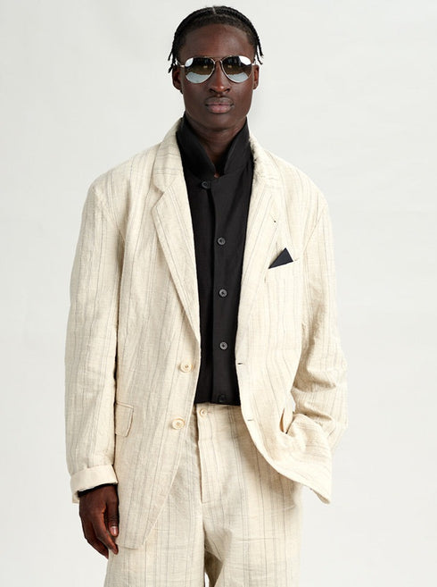 Forme d'Expression Spencer Jacket Beige Manuscript